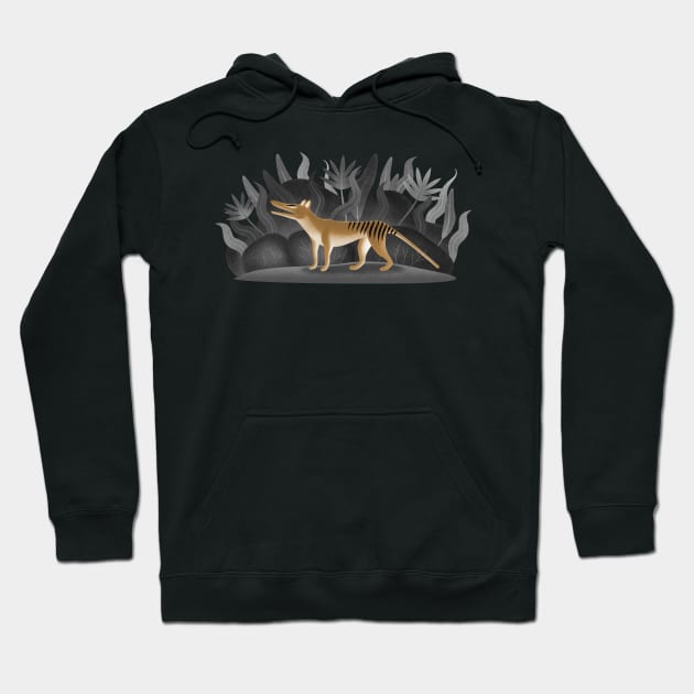 Thylacine time Hoodie by ikerpazstudio